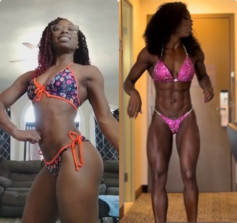 Client transformation bikini body building h